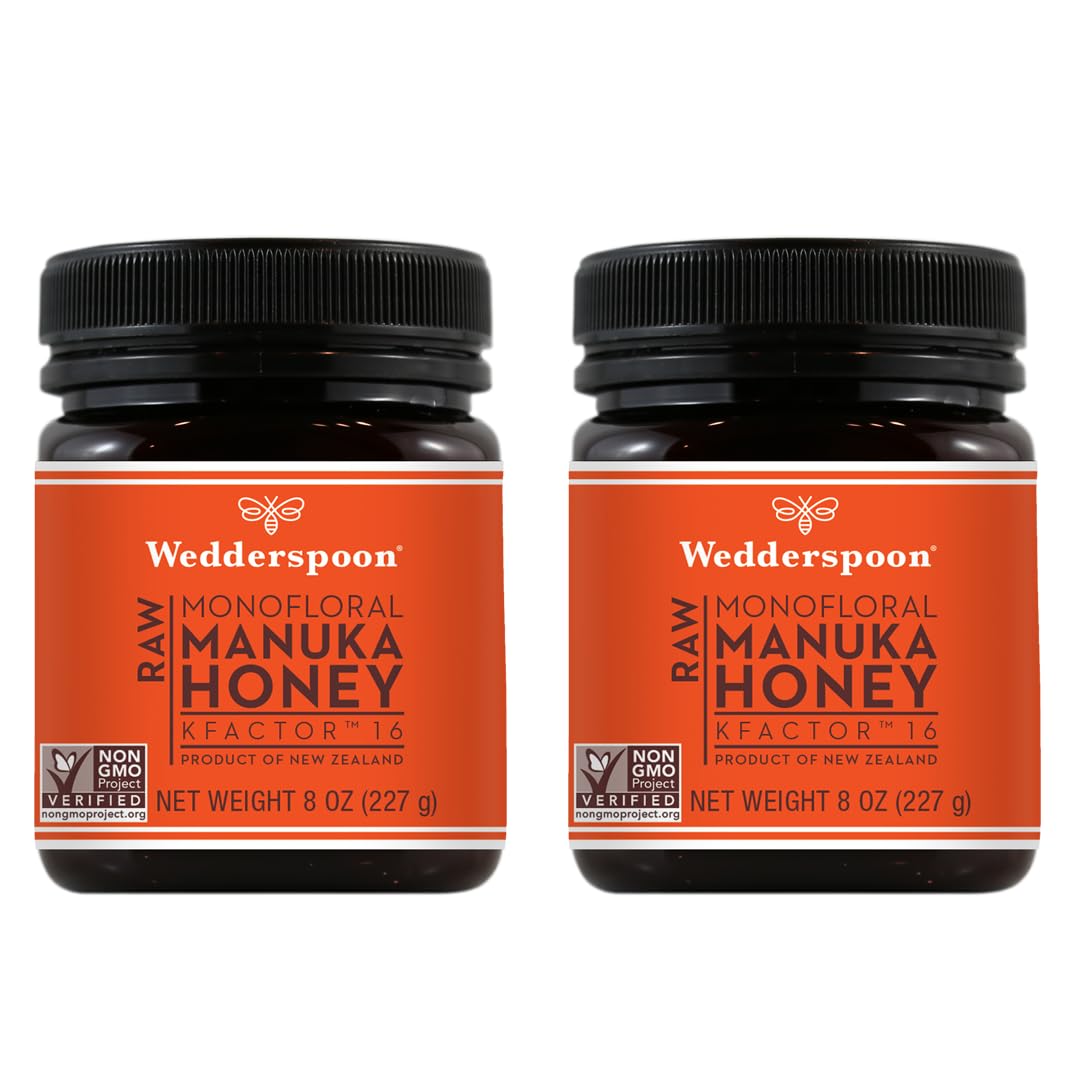 Wedderspoon-Raw-Premium-Manuka-Honey,-KFactor-16,-3155