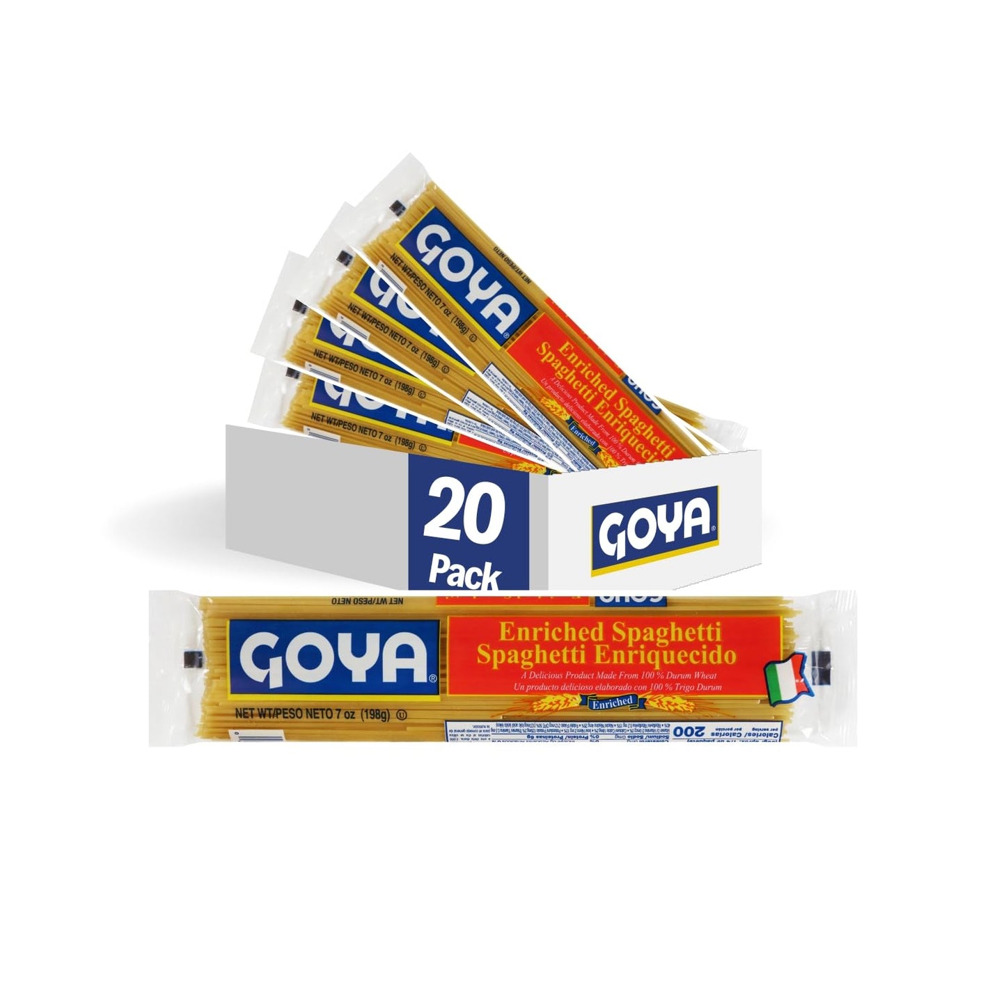 Goya-Foods-Spaghetti-Pasta,-7-Ounce-(Pack-of-20)-----346