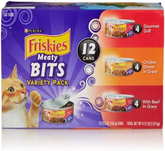 Friskies-Wet-Cat-Food,-Meaty-Bites,-3-Flavor-Variety-Pack,-5.5-Ounce-Can,-Pack-Of-480