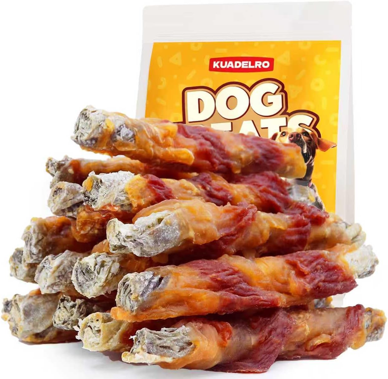 Chicken-Duck-Wrapped-Cod-Skin-Dog-Treats,-High-Protein-Chicken-Duck-Training-1043