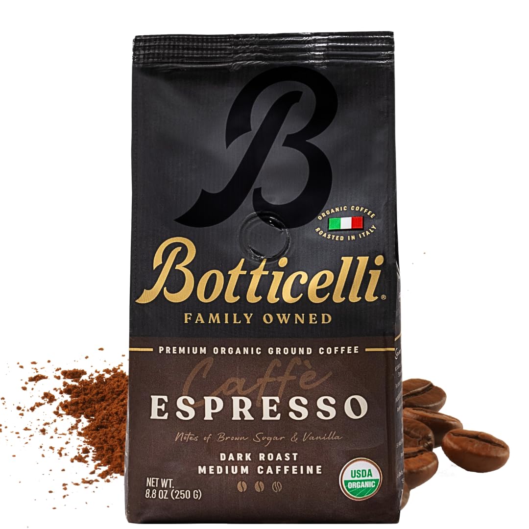 Botticelli-Espresso-Blend-Ground-CoffeeUSDA-Organic,-Medium-Caffeine,-Dark-Roast-8.8oz-----1229