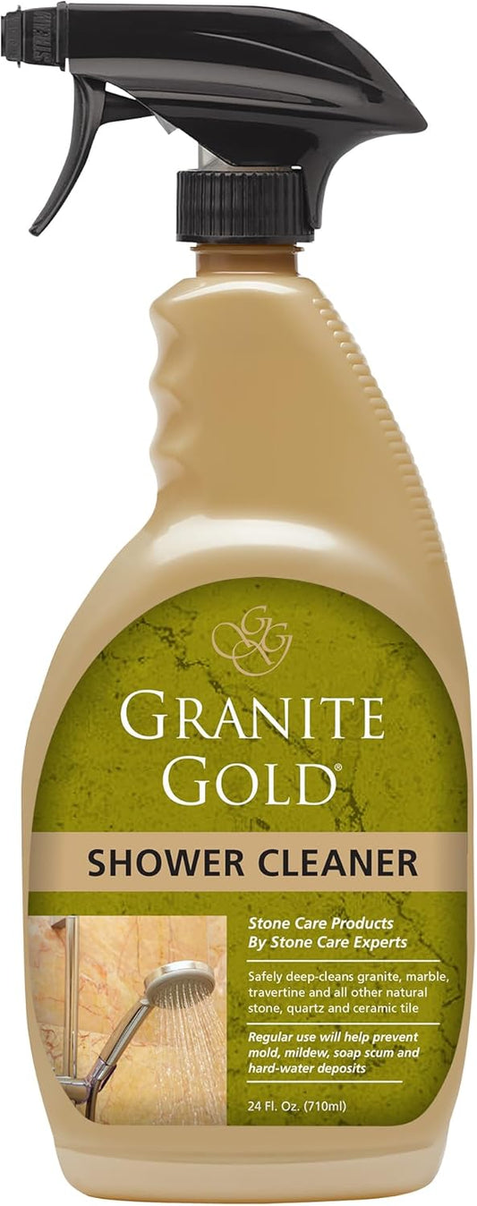 Granite-Gold-Shower-Cleaner-Spray-for-Quartz,-Granite,-Marble,-Ceramic,-and-Other-Stone-Tub-Surfaces,-650