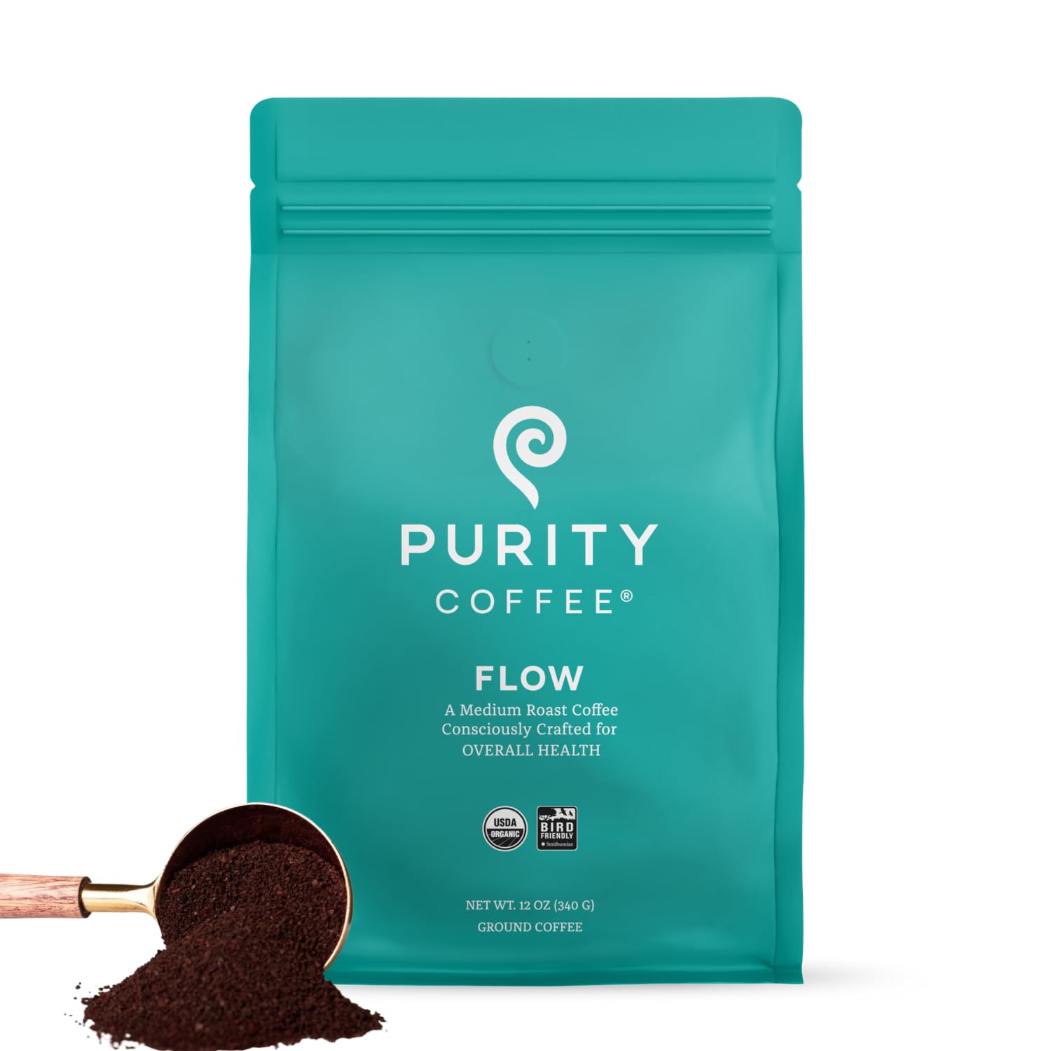 Purity-Coffee-FLOW-Original-Medium-Roast-Ground-(12oz-Bag)-|-Specialty-Grade-USDA-Organic-3015