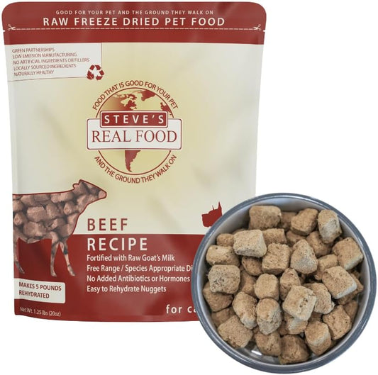Steve's-Real-Food-Freeze-Dried-Raw-Nuggets---Beef-Recipe---Raw-Food-Dogs-Cats1615
