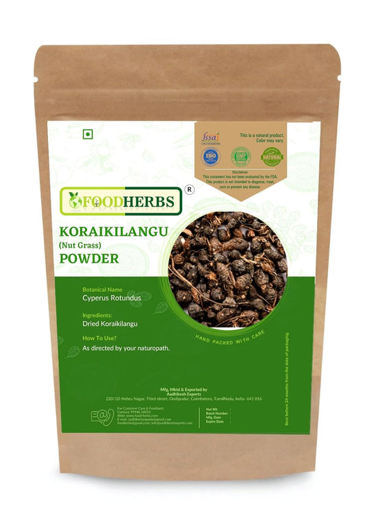 Foodherbs-Nagarmotha/Koraikilangu/Cyperus-Rotundus-Powder-(2---242