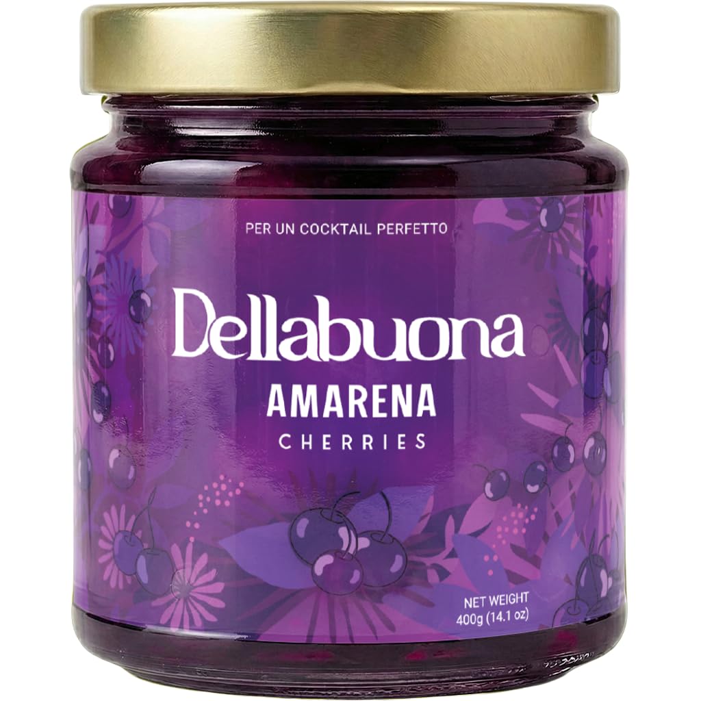 DELLABOUNA-Amarena-Cherries-Jar-Stems---Gourmet-Italian-Wild-Cherry-for-Premium-Cocktails-114