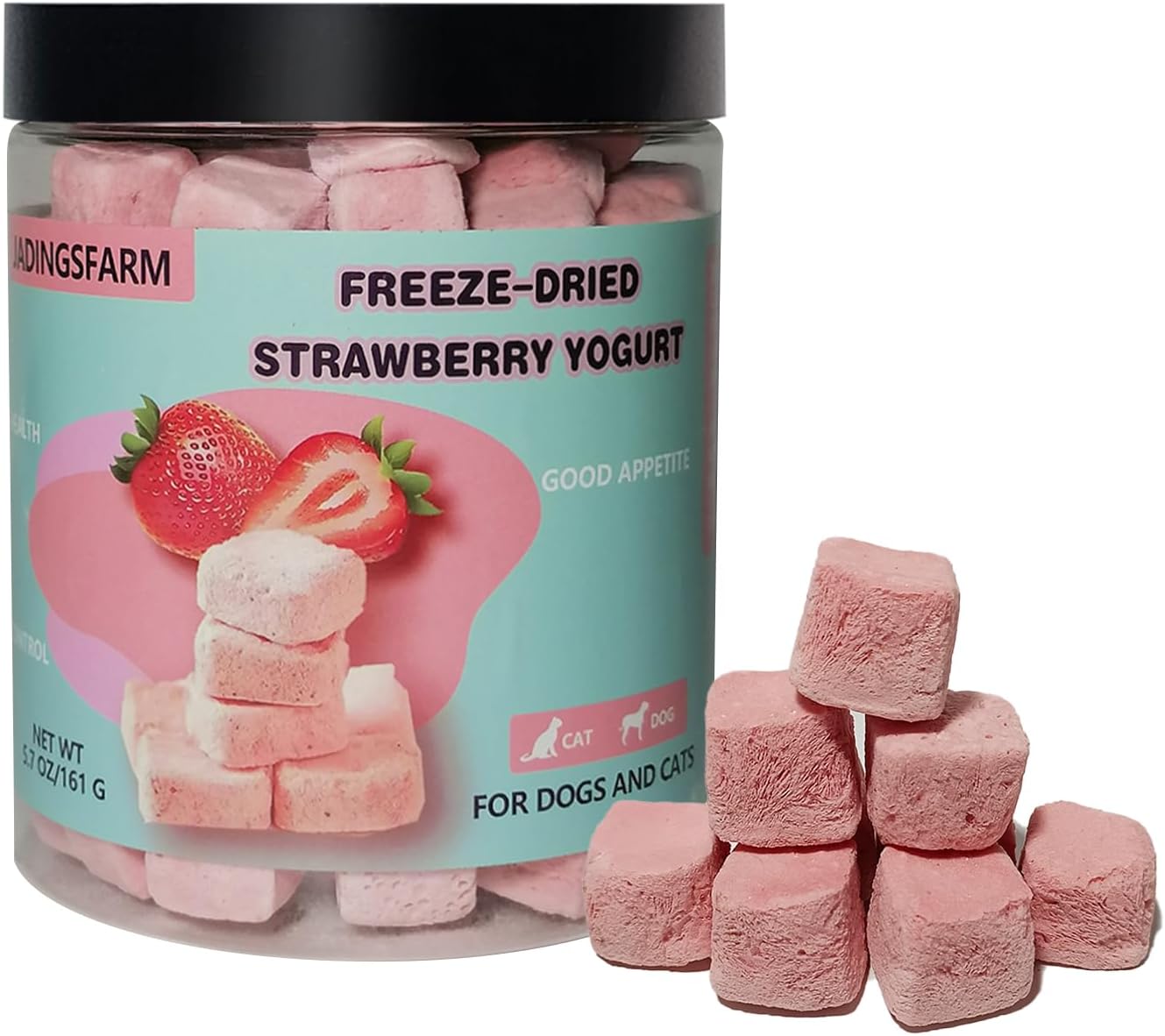 Freeze-Dried-Yogurt-Dog-Treats-Strawberry-Yogurt-with-Milk,Limited-1390