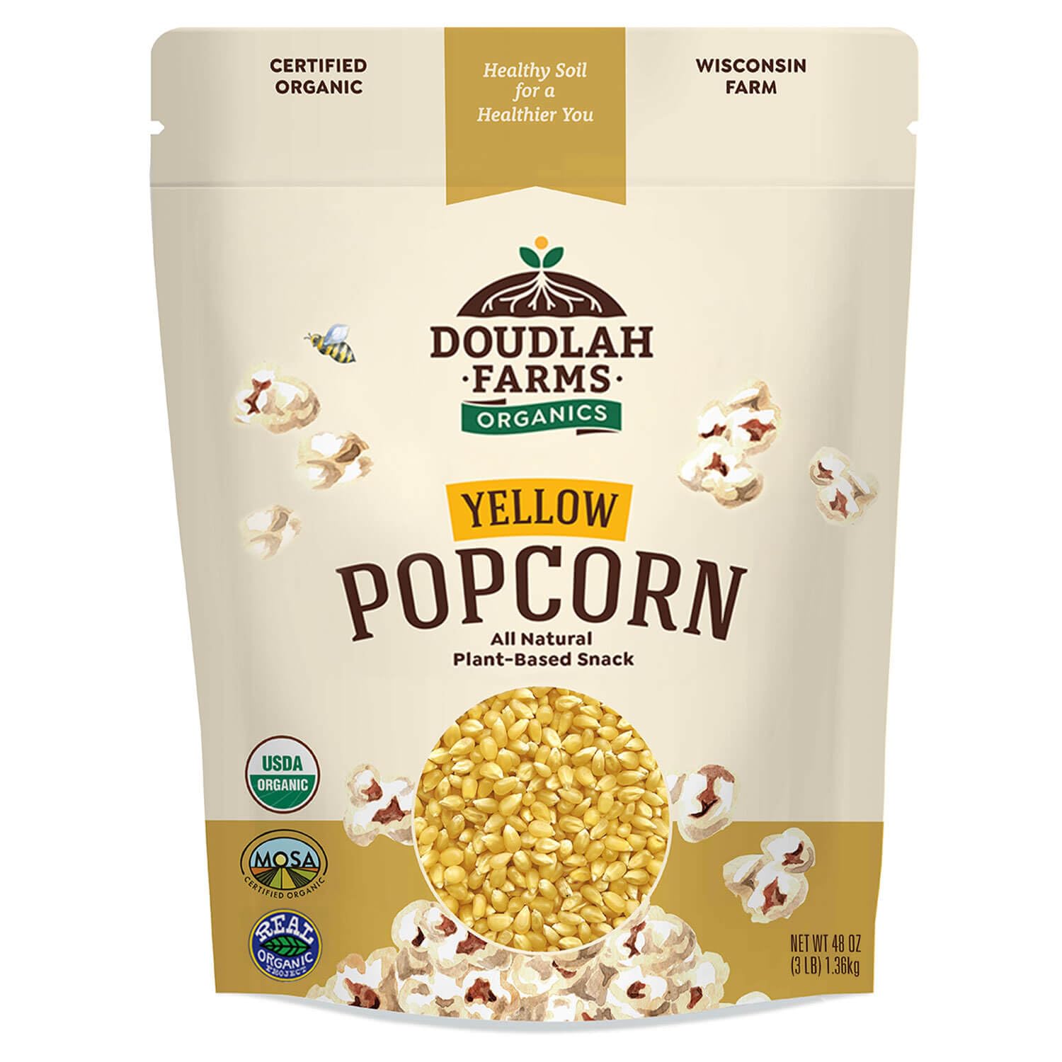 Organic-Yellow-Popcorn-Kernels-Unpopped-3-lb---Healthy,-Non-GMO,-Unsalted,--Pesticide-Free,-Chemical-Free,-Glyphosate-Fre--855