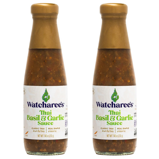 Watcharee's-Thai-Basil-Garlic-Sauce,-Gluten-Free,-Vegan,-Authentic-Stir-Fry,-Dressing,-454