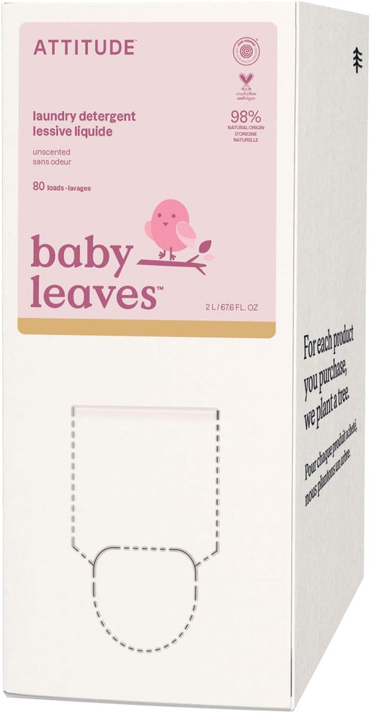 ATTITUDE-Baby-Laundry-Detergent-Liquid,-EWG-Verified,-Safe-for-Baby-Clothes,-Infant,-26