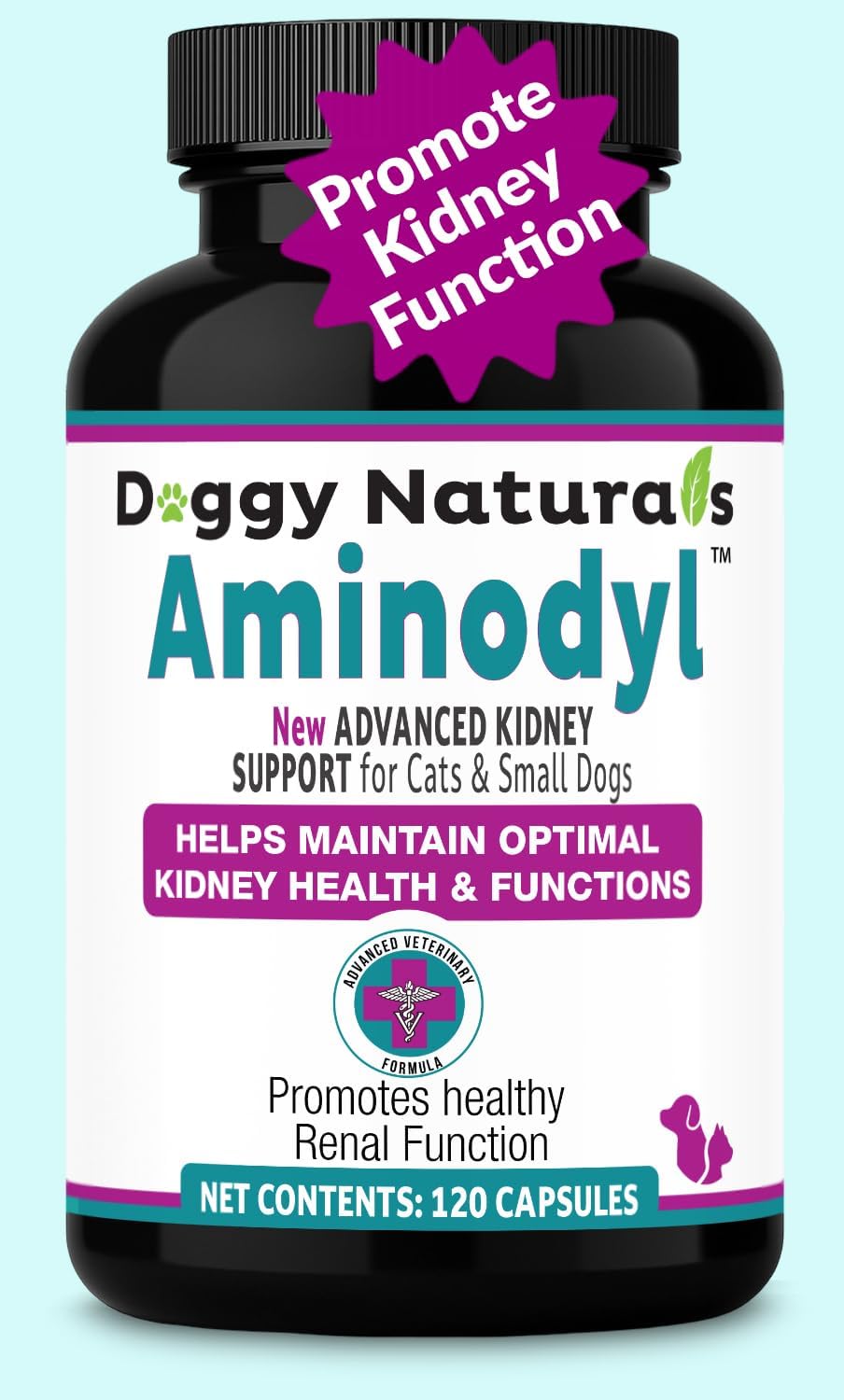 Aminodyl™-Kidney-Support-Supplement-400mg-for-Cats-&-Small-Dogs---Supports-Natural-378