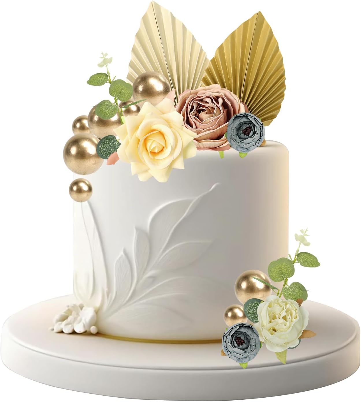 28-PCS-Boho-Cake-Topper,-Faux-Flower-421