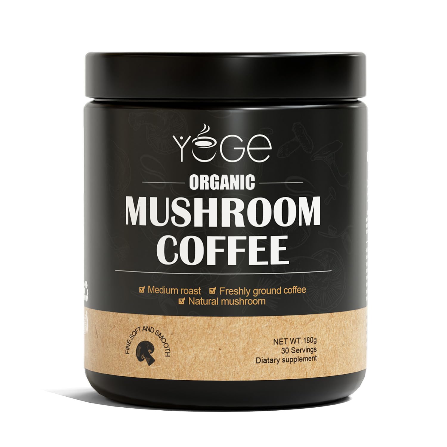 YEGE-Café-de-hongos-orgánico,-6-Cordyceps-de-mezcla-de-hongos,-trompeta1147