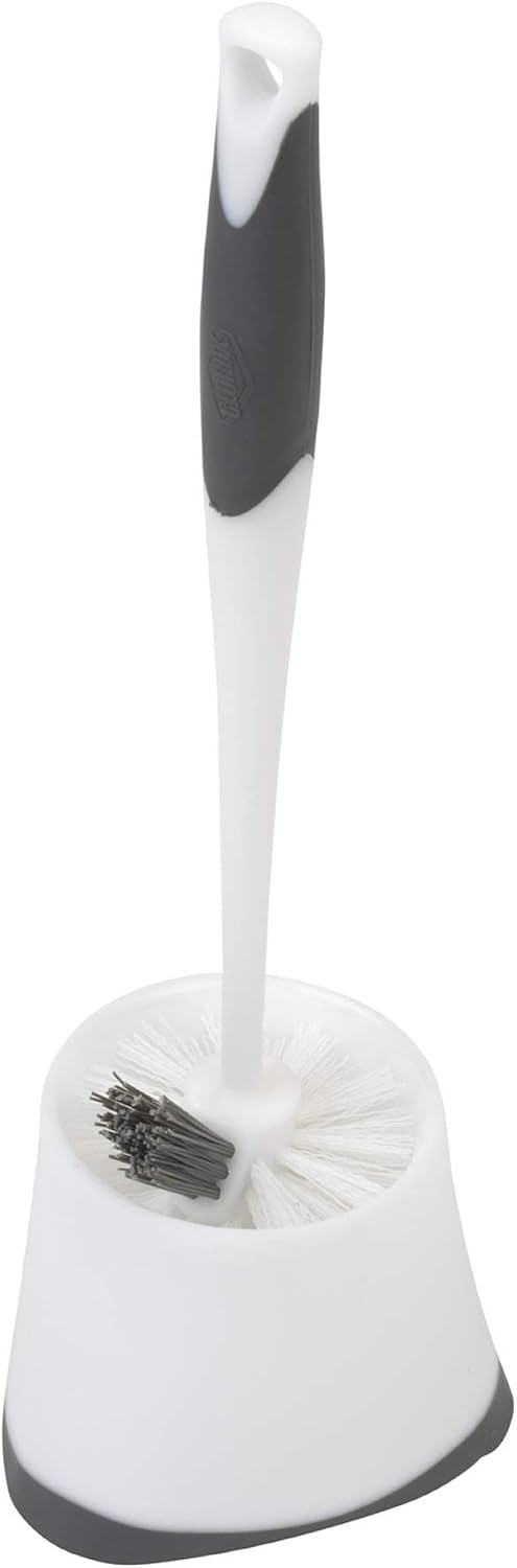 Clorox-Under-Rim-Toilet-Bowl-Brush-with-Corner-Storage-Caddy,-16-x-5-x-5.5-in-2105