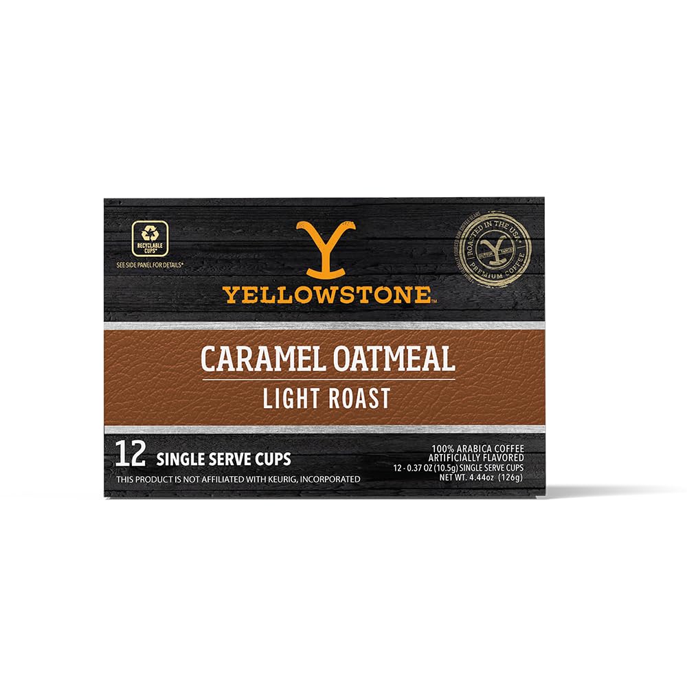 Yellowstone-Caramel-Oatmeal-Light-Roast-Coffee,-Single-Serve-Recyclable-Pods/Cups,-1-Arabica-Beans,-1082