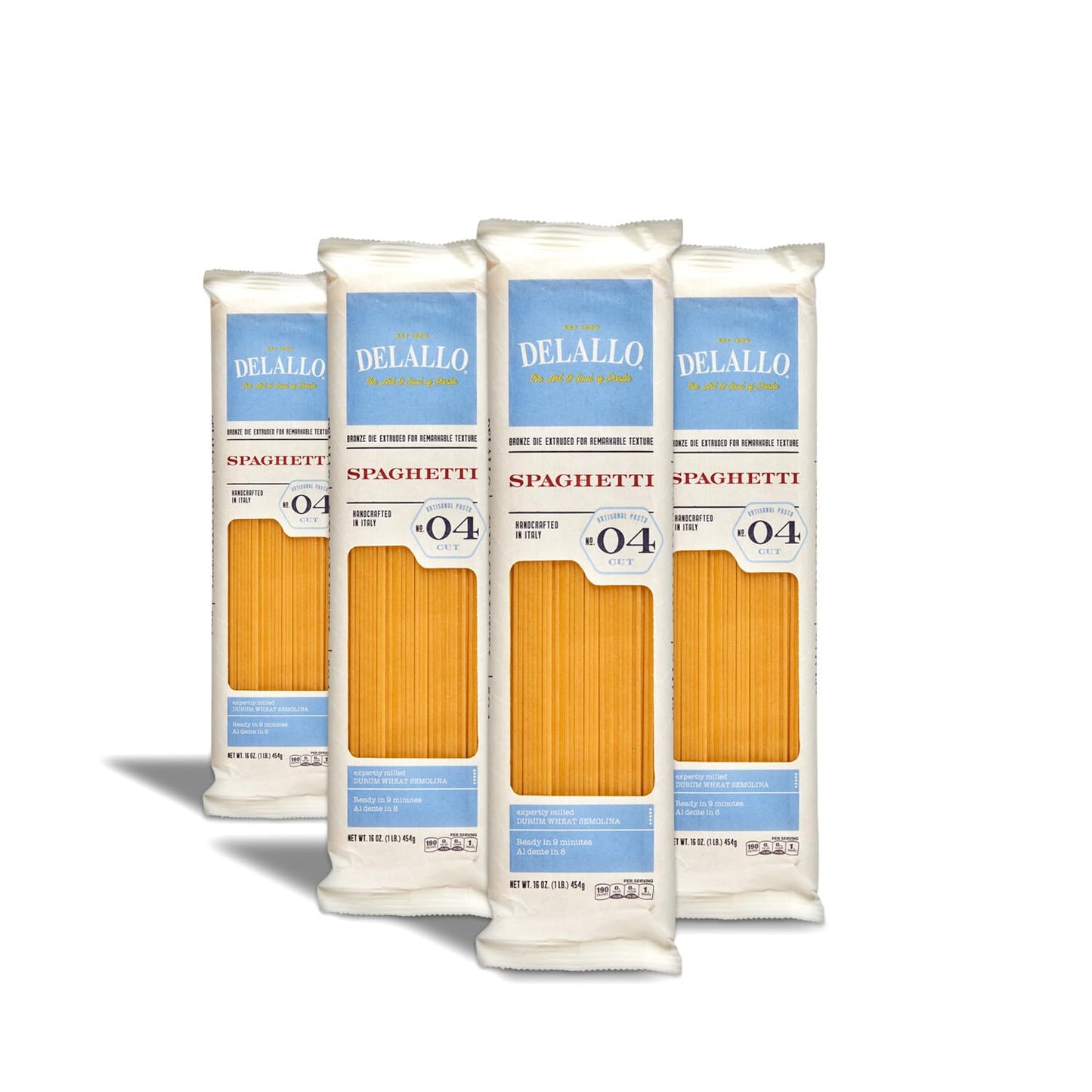 DeLallo-Spaghetti-Pasta,-1-Pound-Bag,-4-Pack,-Classic-Imported-474