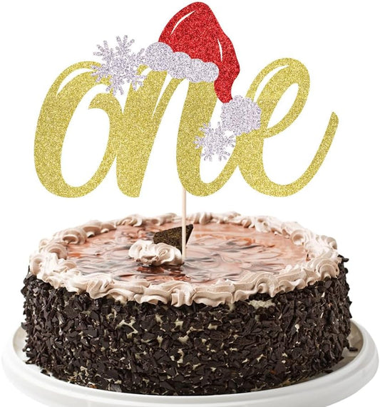 YUINYO-Glitter-Christmas-One-Cake-Topper-Christmas-4145