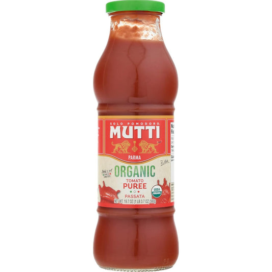Mutti-Organic-Tomato-Puree-(Passata),-19.7-oz.-|-6-Pack-|-Italy’s-525