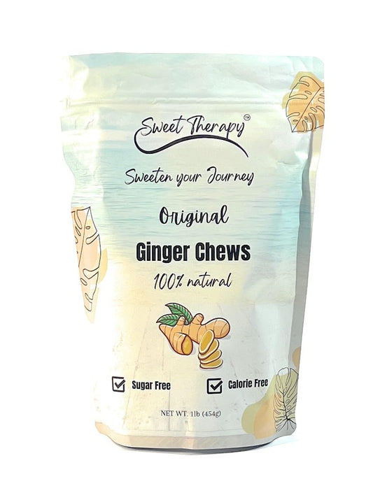 4 pack Sweet Therapy Delicious Ginger Chews Sugar Free ginger candy