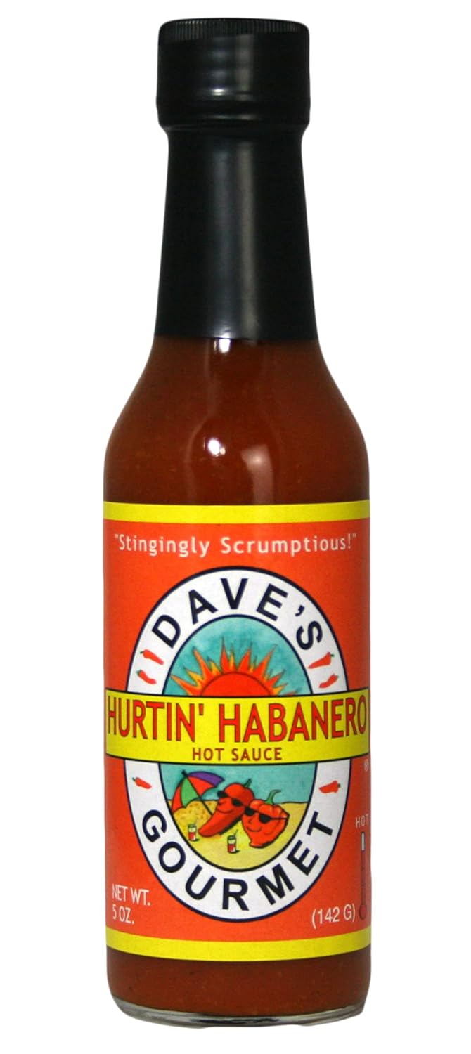 Dave's-Gourmet-Sauce,-Hurtin'-Habanero,-5-496