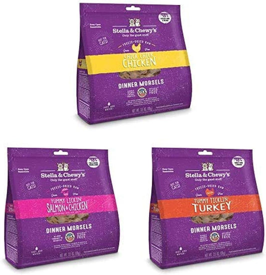 Stella-&-Chewy's-Freeze-Dried-Raw-Dinner-Morsels-for-Cats-(Bundle-of-3,-3.5-oz.-43