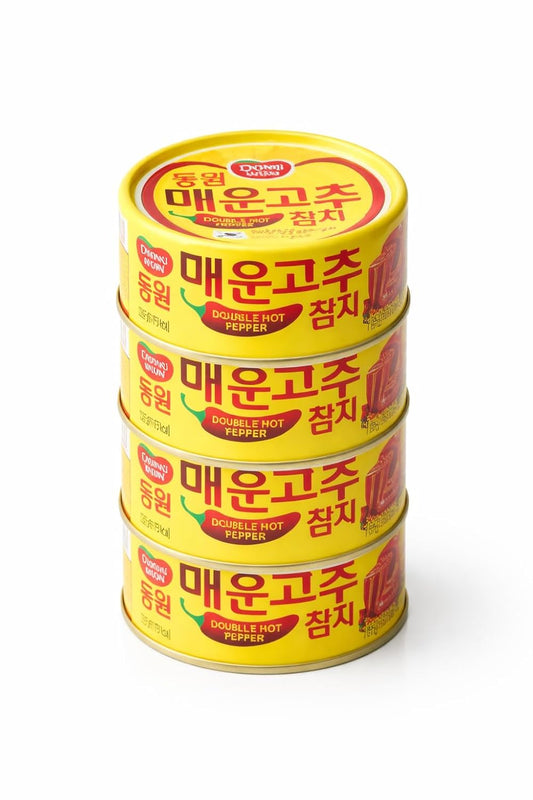 Double-Hot-Pepper-Tuna,-Korean-Spicy-Canned-Tuna-with-Chili-Pepper-Sauce,-High-287