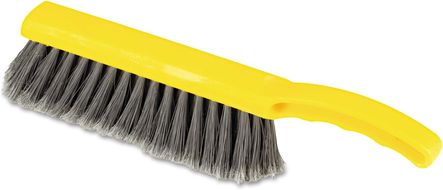 Rubbermaid-Commercial-8-Inch-Counter-Brush-Flagged-Polypropylene-Fill-for-Smooth-Surface-Sweeping-Yellow-12.5"-678
