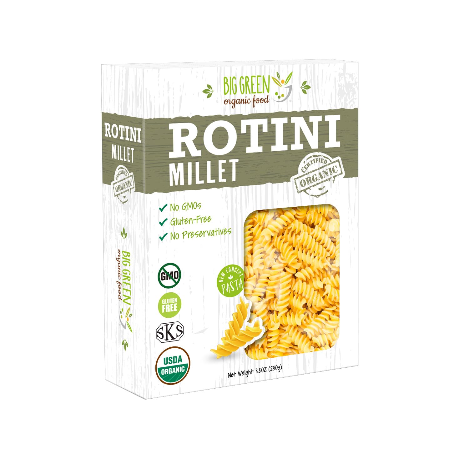 Big-Green-Organic-Food--Organic-Millet-Rotini,-8.8oz,-Gluten-Free,-Vegan-923