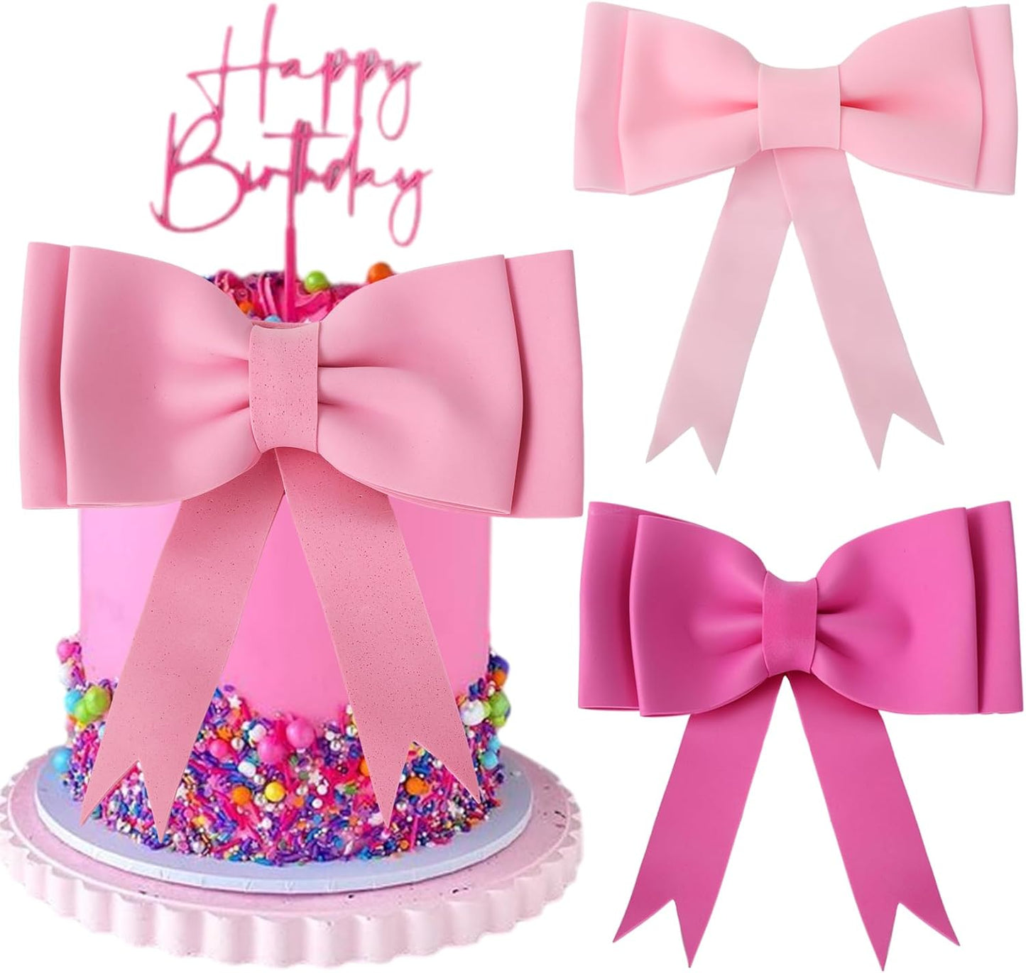 JarThenaAMCS-3Pcs-Oversized-Pink-Bow-Cake-Topper-4201