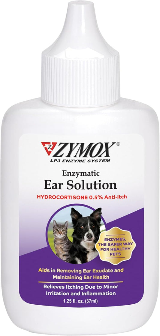 ZYMOX-Enzymatic-Ear-Solution-with-0.5-Percent-Hydrocortisone-|-for-Dog-&-Cat,-1.25-1698