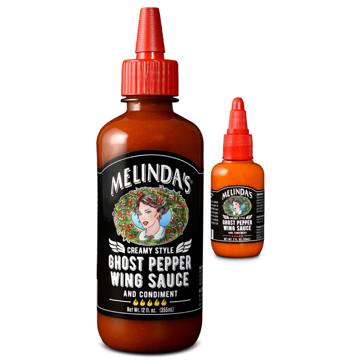 Melinda’s-Ghost-Pepper-Wing-Sauce---1-Pack-12-Oz-&Mini---919