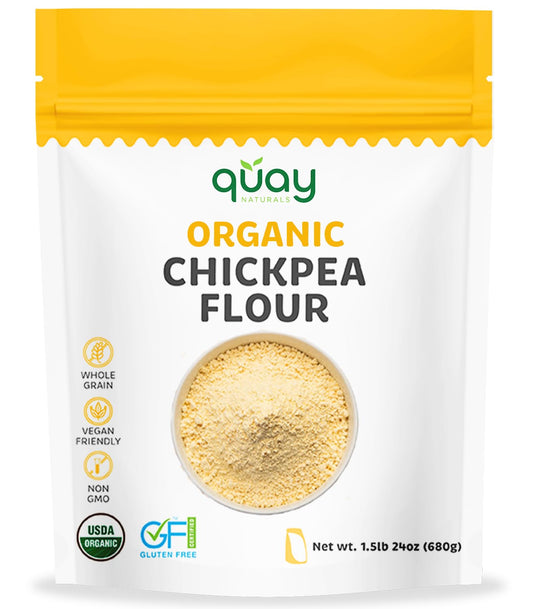Quay-Naturals-Organic-Chickpea-Flour,-Garbanzo-Bean-Flour,-1.5-lb,-Non-GMO,-Gluten-Free,-Ideal-Baking,-1117