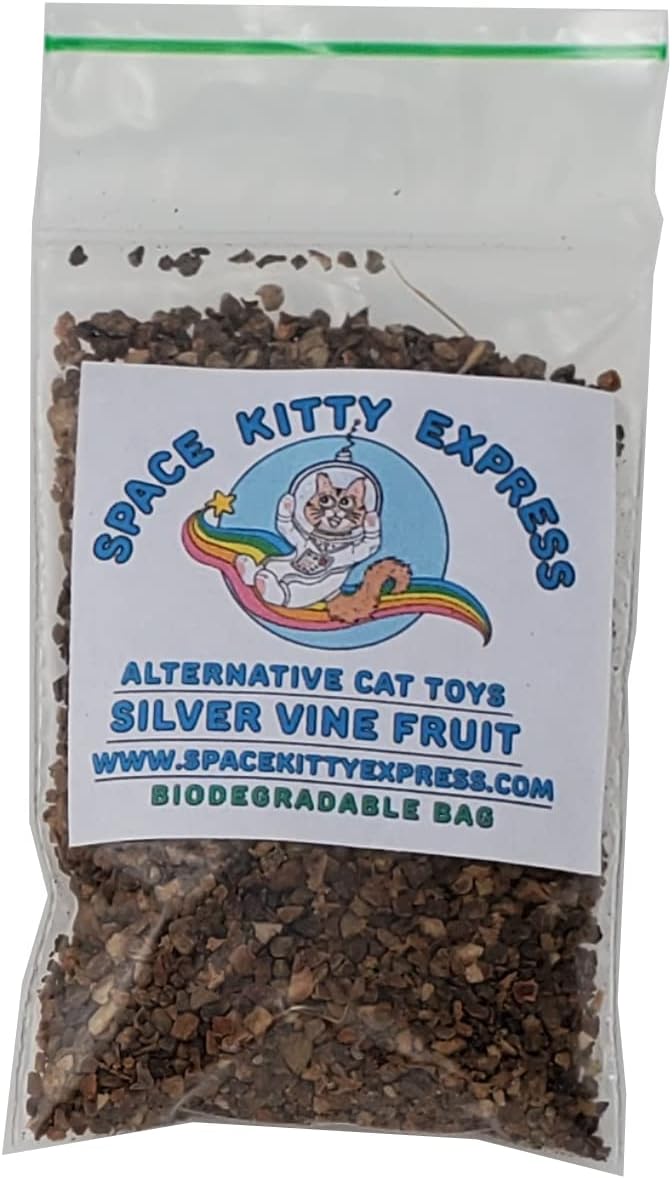 Silver-Vine-(Matatabi,-Japanese-Catnip),-Dried-Fruit,-Coarse-(1/4-3
