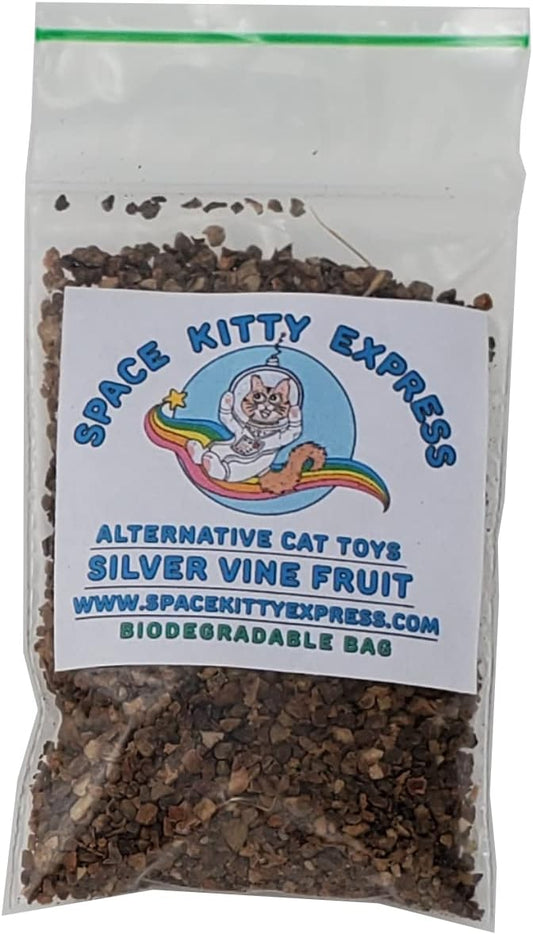Silver-Vine-(Matatabi,-Japanese-Catnip),-Dried-Fruit,-Coarse-(1/4-3