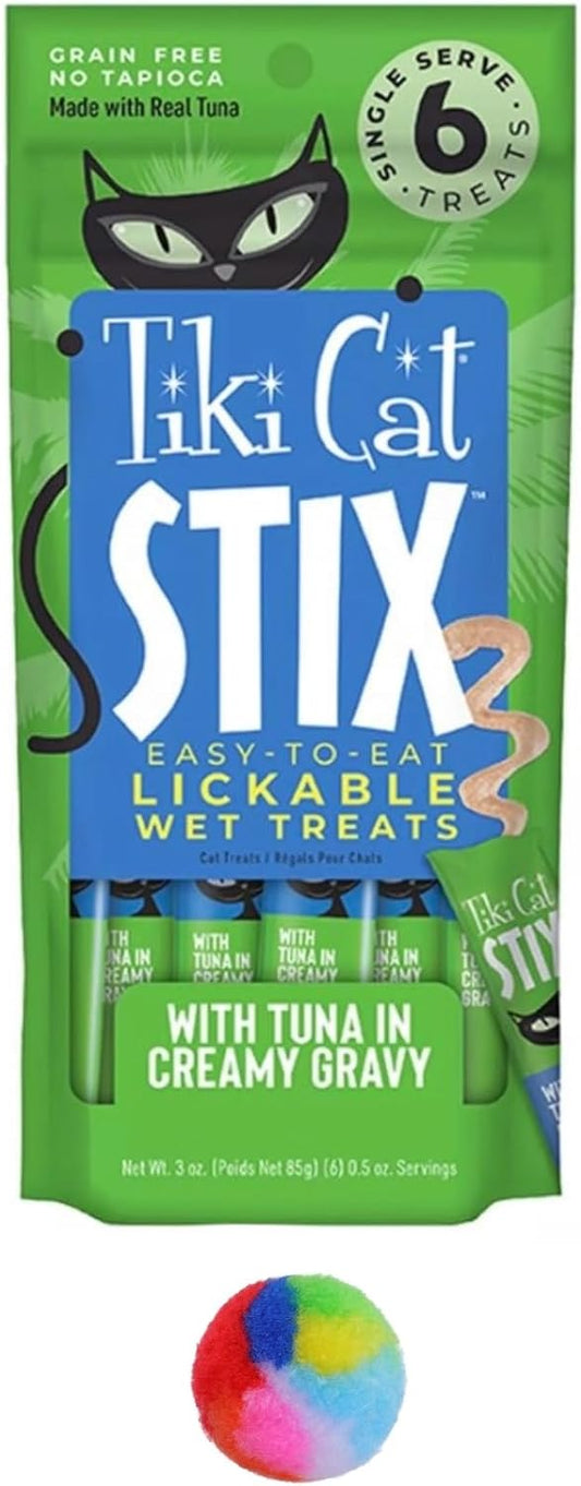 Tiki-Cat-Stix-Wet-Treats,-Grain-Free-Lickable-Smooth-Mousse-Blend-with-Tuna-Creamy-93