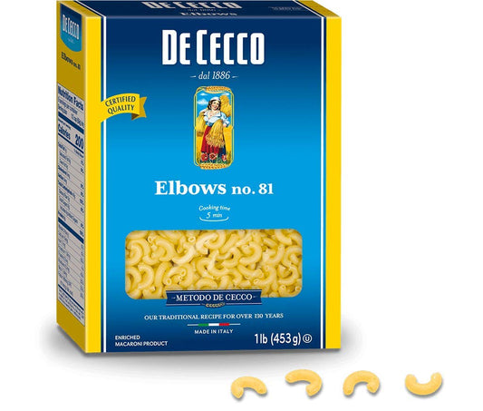 De-Cecco-Semonlina-Pasta,-Elbow-Macaroni-No.81,-1-570