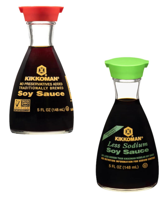 Kikkoman-Soy-Sauce-Variety-Pack,-One-Regular-and-One-Low-Sodium,-Dispenser-1410