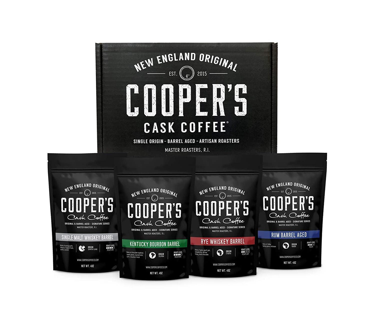 Bourbon-&-Whiskey-Barrel-Aged-Coffee-Box-Set-with-Four-Whole-Bean-Single-1773