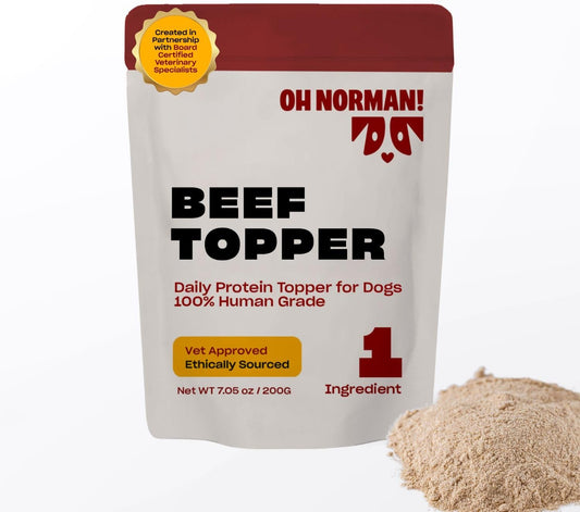 OH-NORMAN!-Beef-Dog-Food-Topper-by-Kaley-Cuoco,-All-Natural-Single-Ingredient,-991