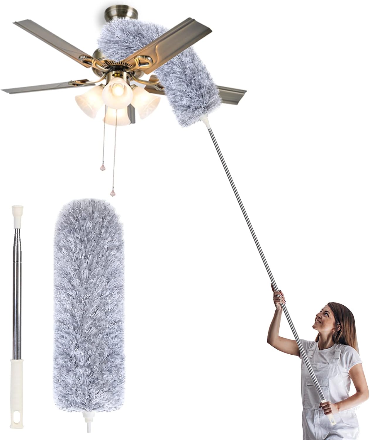 Microfiber-Duster-with-Extension-Pole,Washable-Bendable-Head-Ceiling-Fan-Duster,15-100-895