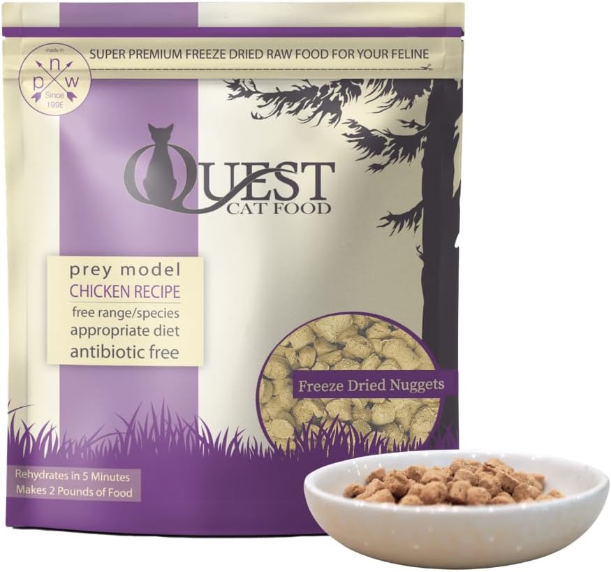 Quest-Cat-Food-Freeze-Dried-Raw-Bite-Sized-Nuggets---Chicken-Recipe---Food-Cats-10797
