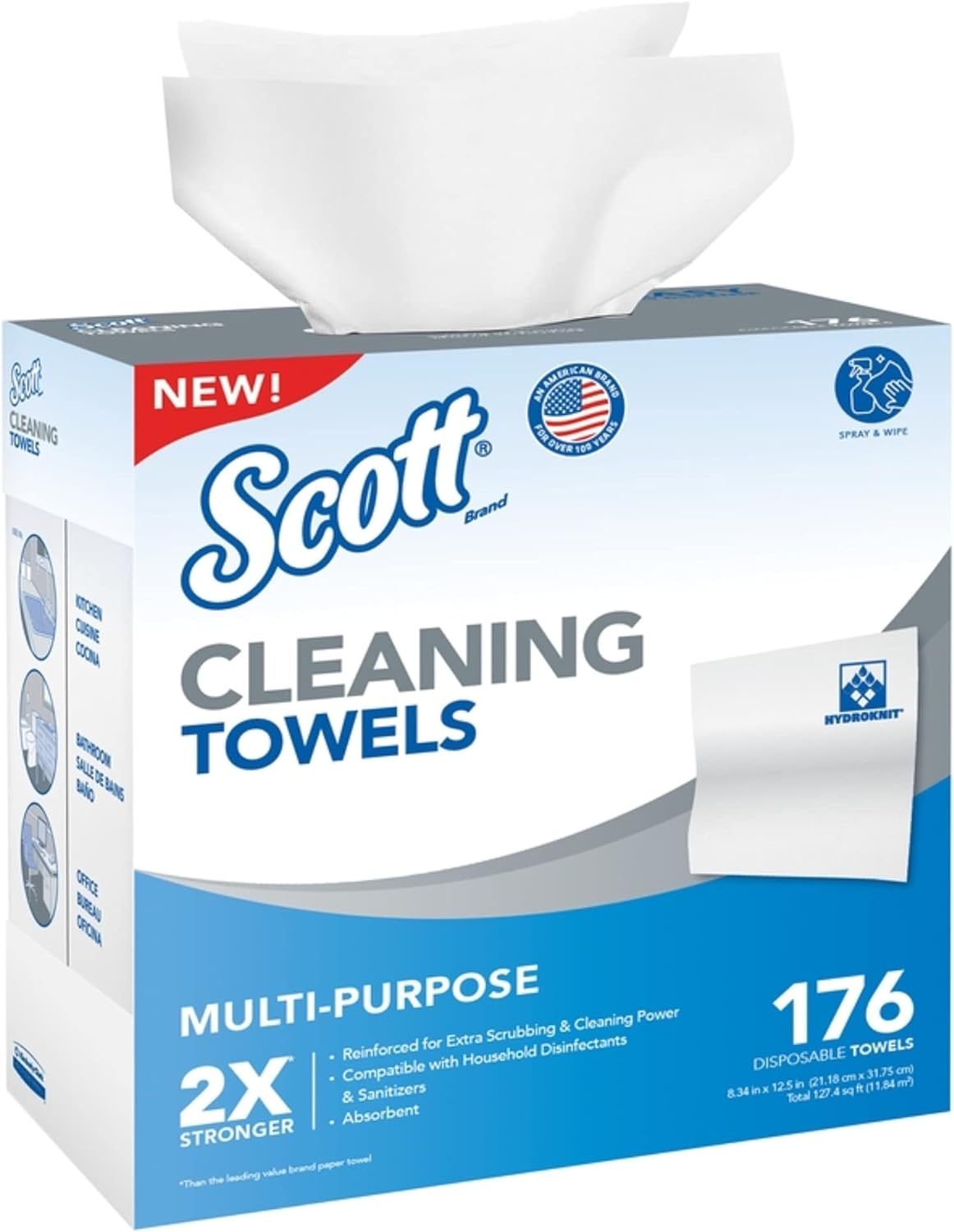 Scott-Paper-Cleaning-Towels-176-Count---Case-of:-1;-3081