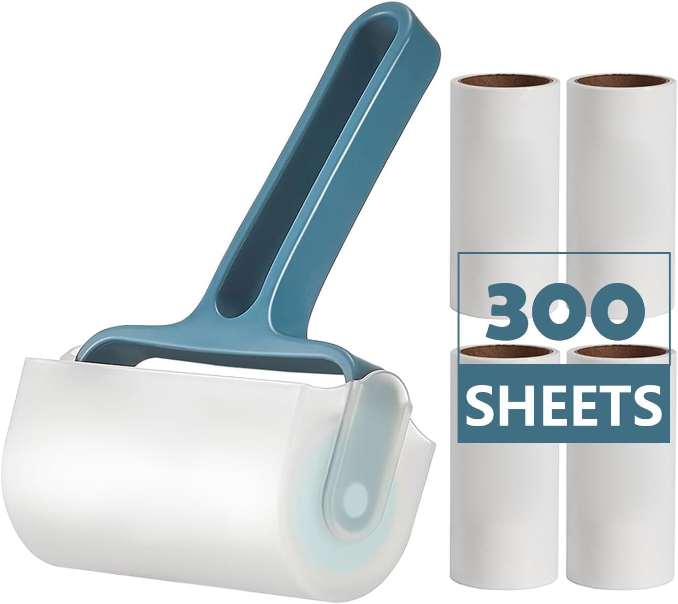 Lint-Rolle-300-Sheets,Pet-Hair-Remover-Kit,1-Handle-with-5-670