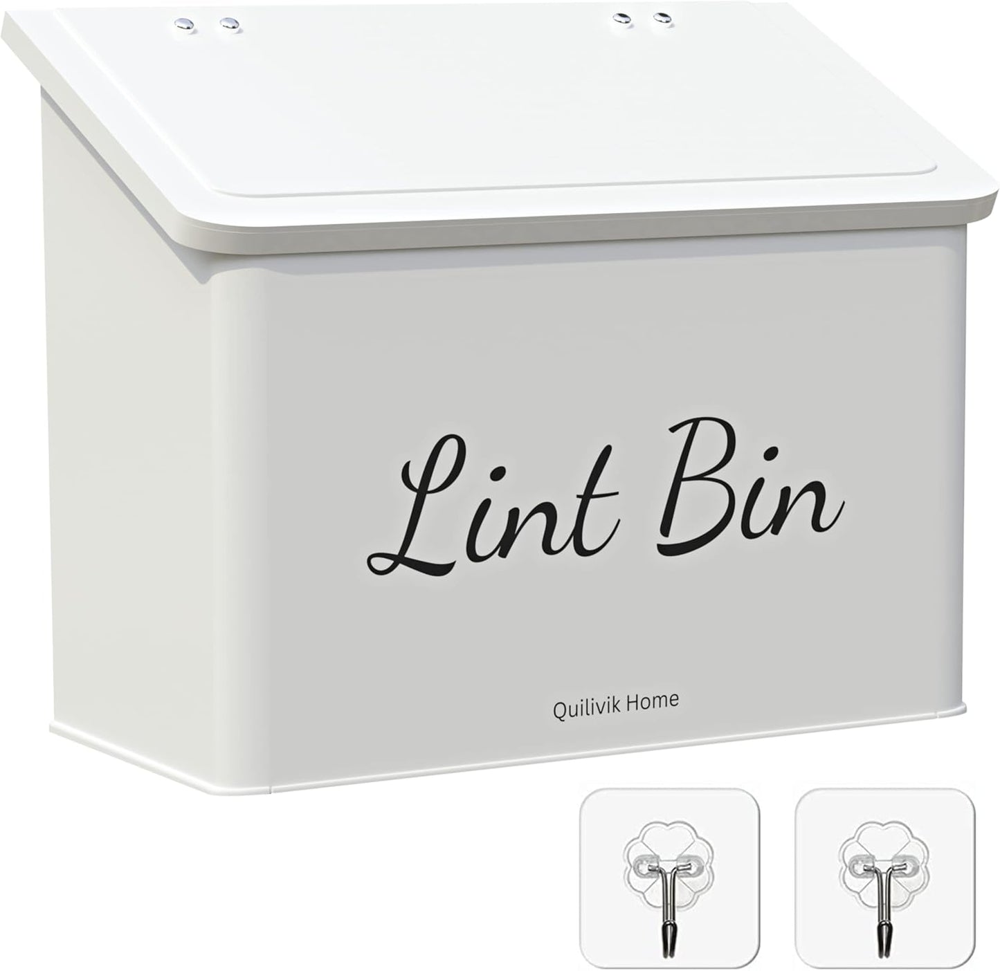 Metal-Magnetic-Lint-Bin-With-Lid-For-Laundry-Room-Decor-With-Small-146