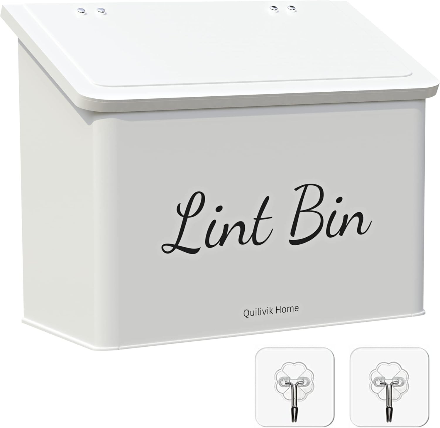 Metal-Magnetic-Lint-Bin-With-Lid-For-Laundry-Room-Decor-With-Small-146