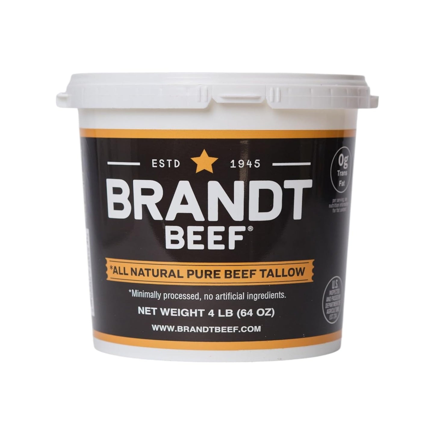Brandt-Beef-Tallow-–-1-Pure-Beef-Tallow-|-64-oz-(4-Tub-Cooking,-2205