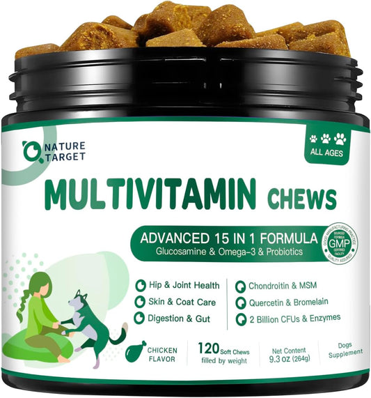 NATURE-TARGET-Multivitamin-for-Dogs---with-MSM-&-Glucosamine,-Omegas-&-123