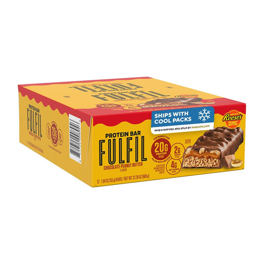 FULFIL-Reese's-Chocolate-Peanut-Butter-Protein-Bars,-20g-Protein,-12-ct--|-20g-Protein,-Sugar,-1522