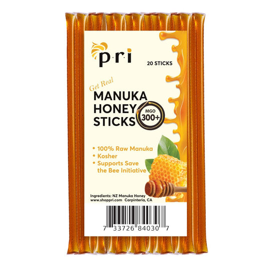 P.R.I-Manuka-Honey-Sticks,-Certified-MGO-300+,-5