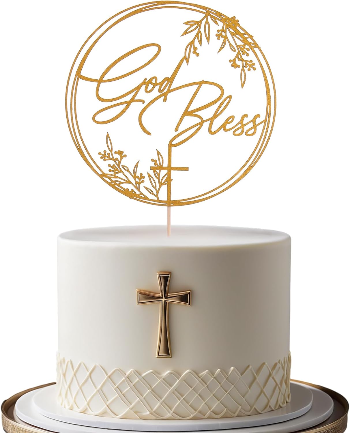 God-Bless-Baptism-Cake-Topper---Keepsake-Cross-Design,for-Christening-&-Holy-Celebration-Cake-903